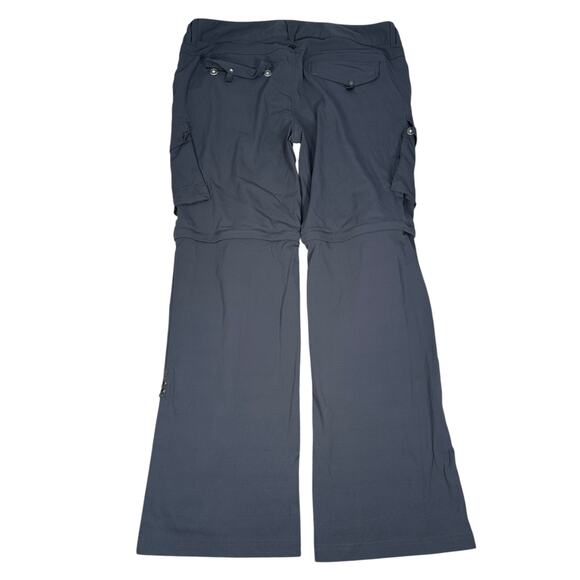 Prana Sage Convertible Pants Women’s 14 Gray Nylon Multi Pockets Hiking Outdoor - Picture 2 of 10
